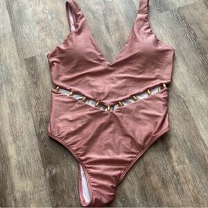 New Feriado Nacional one piece cutout one piece bikini swimsuit M